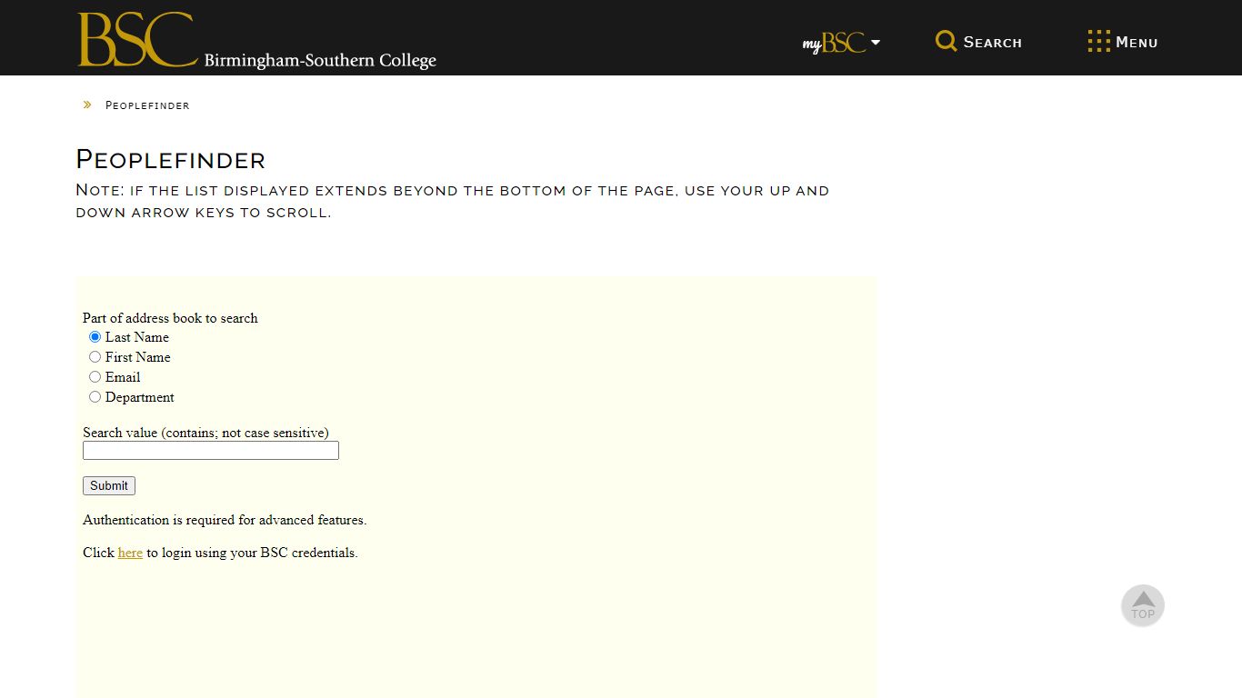 Peoplefinder - BSC